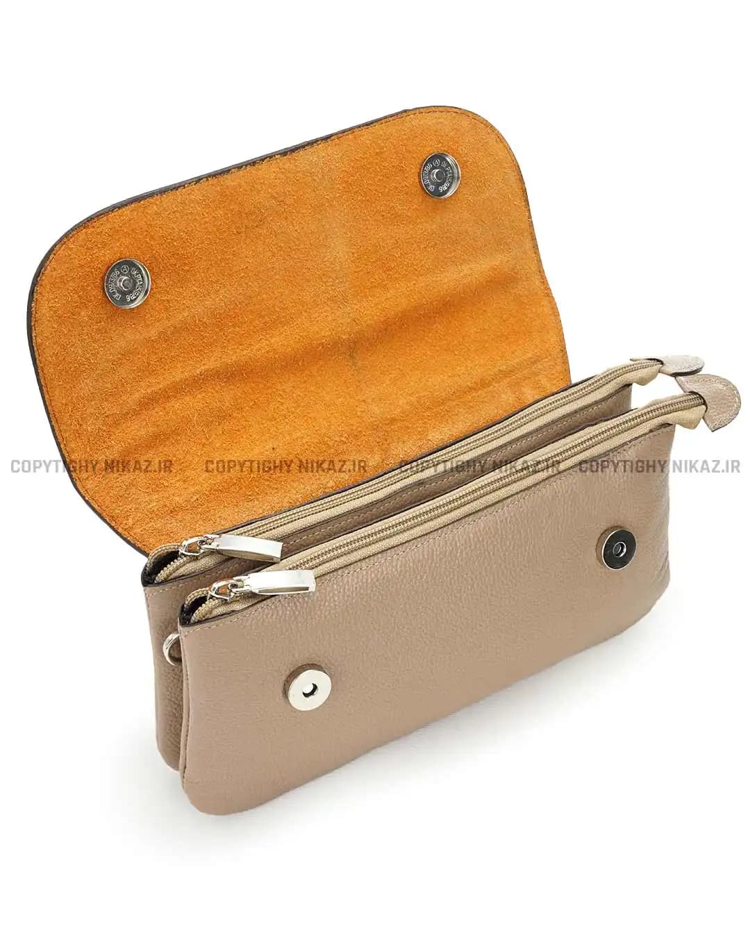 کیف دوشی زنانه چرم طبیعی مدل شیما کد 2546 — تصویر ۵