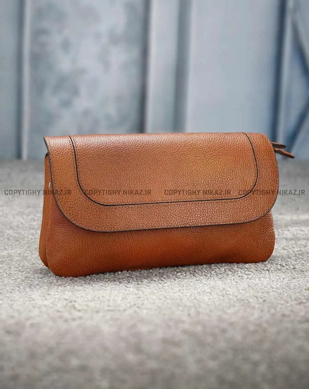 کیف دوشی زنانه چرم طبیعی مدل شیما کد 2545 — تصویر ۲