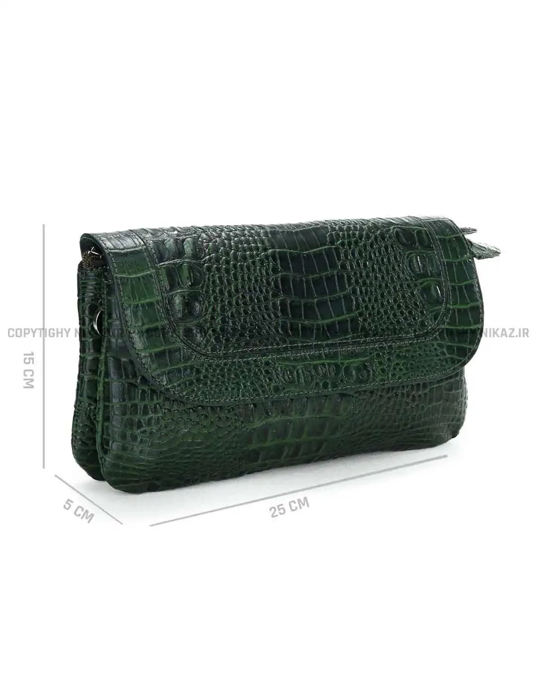 کیف دوشی زنانه چرم طبیعی مدل شیما کد 2544 — تصویر ۳