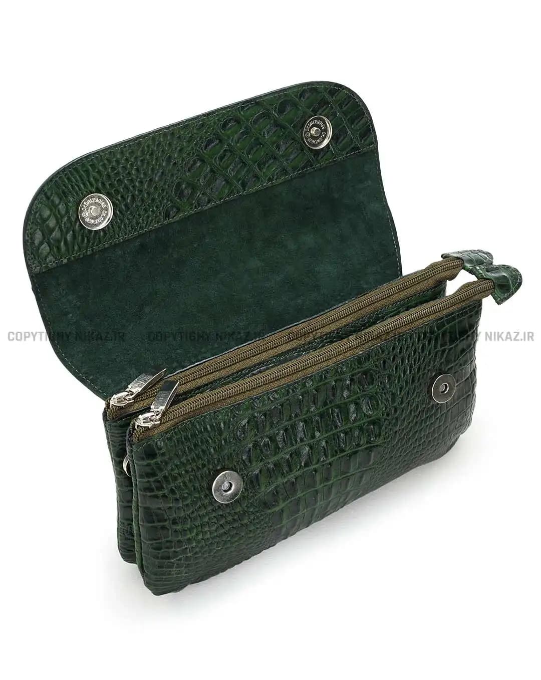کیف دوشی زنانه چرم طبیعی مدل شیما کد 2544 — تصویر ۵