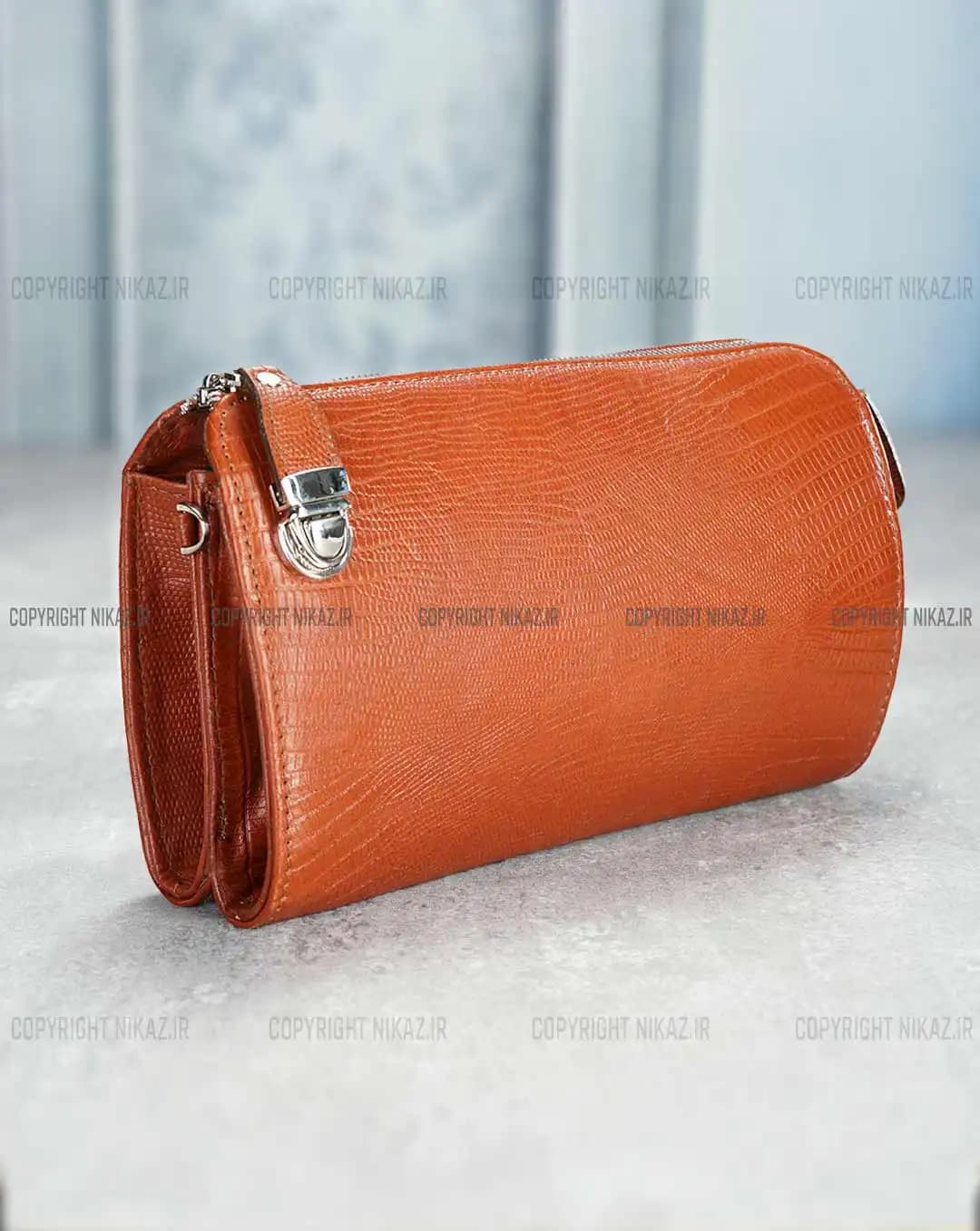 کیف دوشی زنانه چرم طبیعی مدل سیما کد 2541 — تصویر ۳
