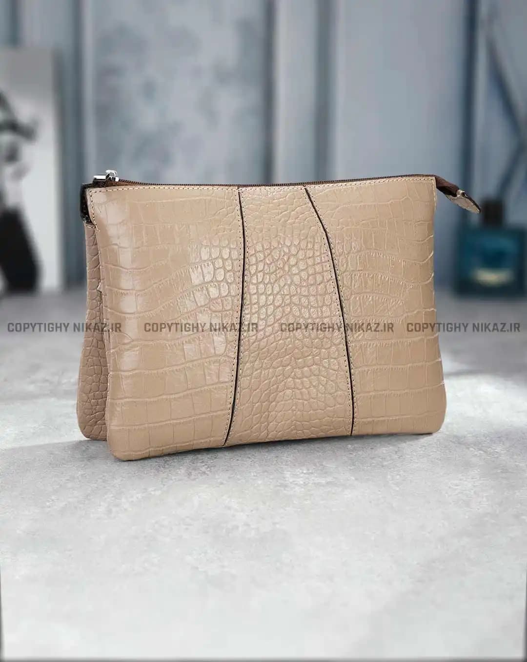کیف دوشی زنانه چرم طبیعی مدل پریان کد 2531 — تصویر ۲