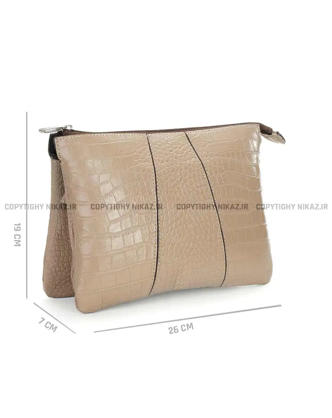 کیف دوشی زنانه چرم طبیعی مدل پریان کد 2531 — تصویر ۳
