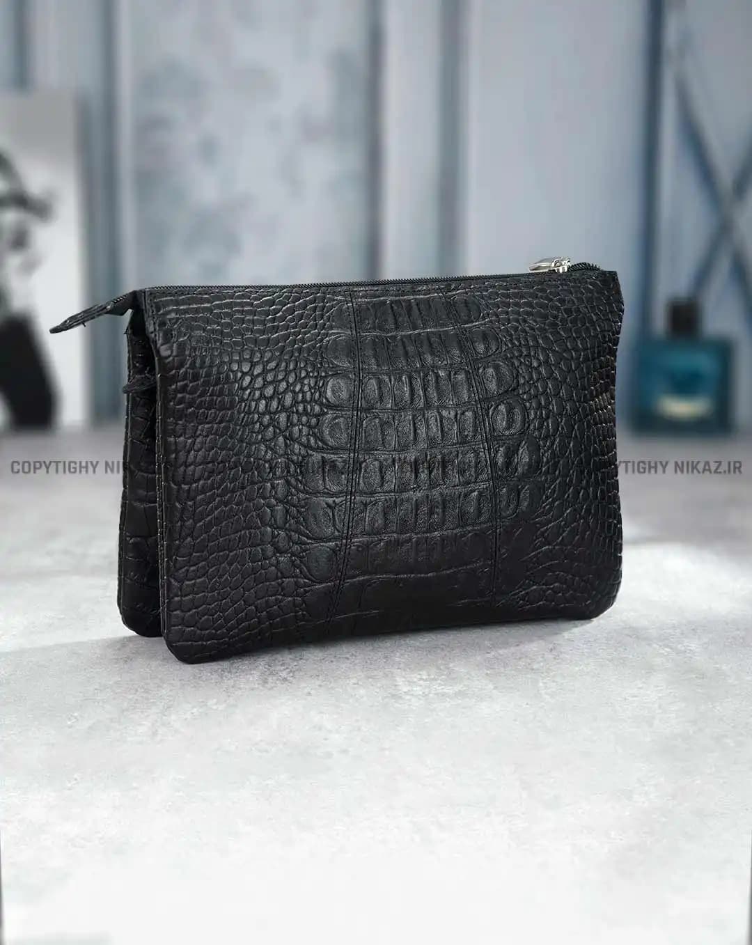 کیف دوشی زنانه چرم طبیعی مدل پریان کد 2530 — تصویر ۲