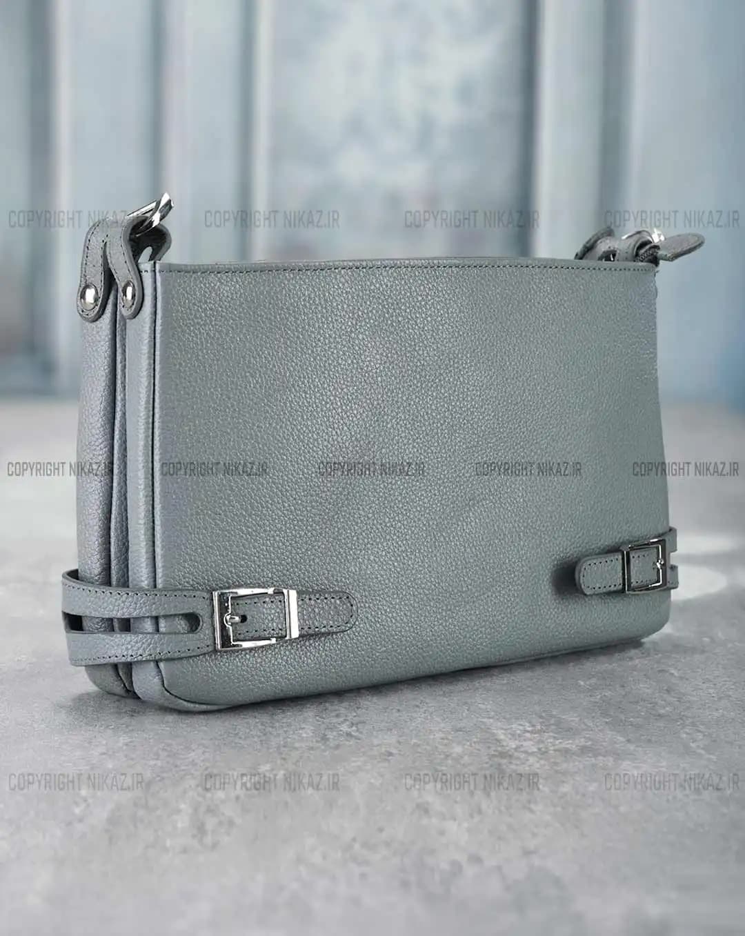 کیف دوشی زنانه چرم طبیعی مدل افرا کد 2519 — تصویر ۲