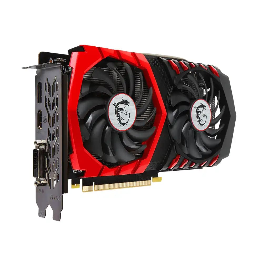 کارت گرافیک ام اس ای مدل 4 گیگابایت MSI GAMING X GTX 1050 TI کارکرده — تصویر ۳