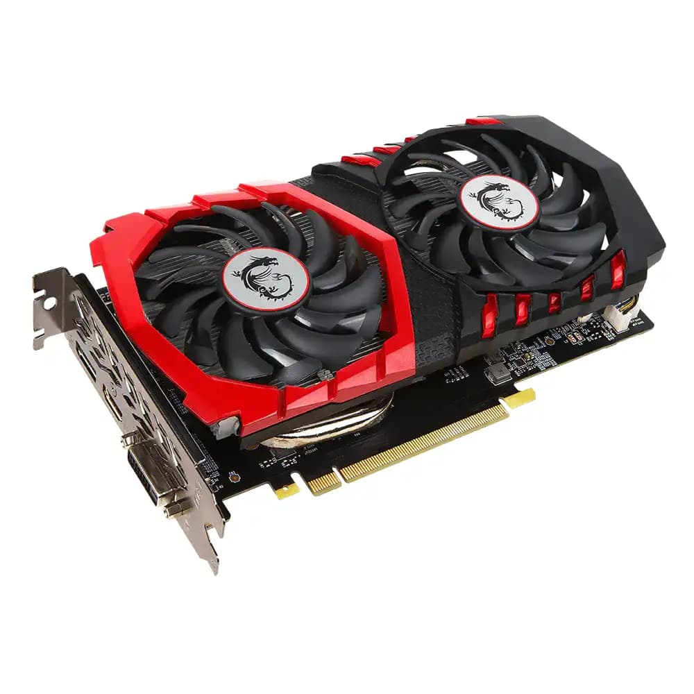 کارت گرافیک ام اس ای مدل 4 گیگابایت MSI GAMING X GTX 1050 TI کارکرده — تصویر ۲