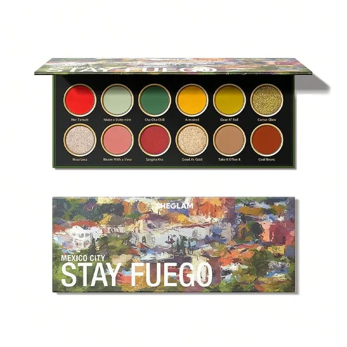 پالت سایه چشم ۱۲رنگ Stay Fuego Mexico شیگلم — تصویر ۱۲