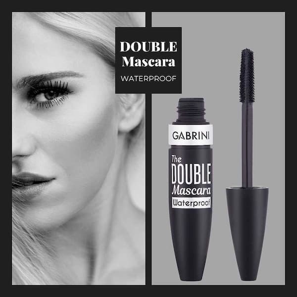 ریمل گابرینی ضد آب حجم‌ دهنده و بلند‌کننده مدل Double — تصویر ۳