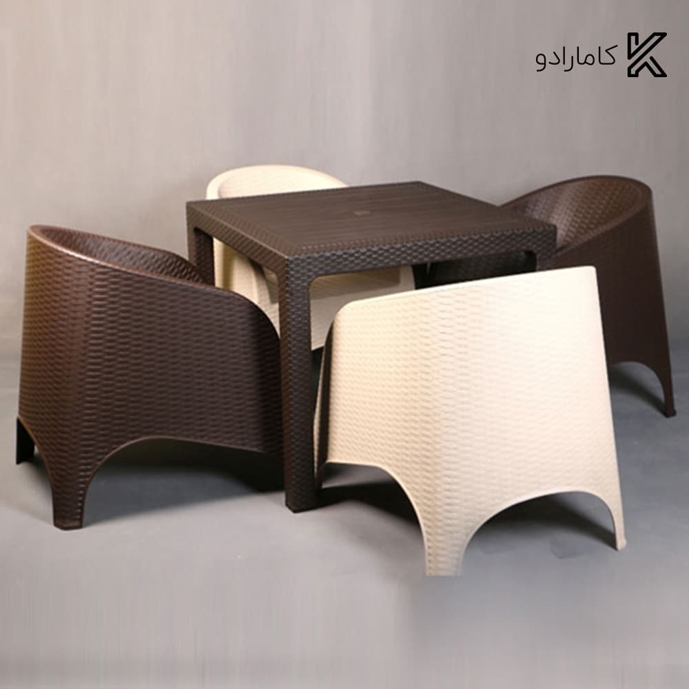 ست میز و صندلی ناصر پلاستیک مدل ۸۹۰-۳۲۳