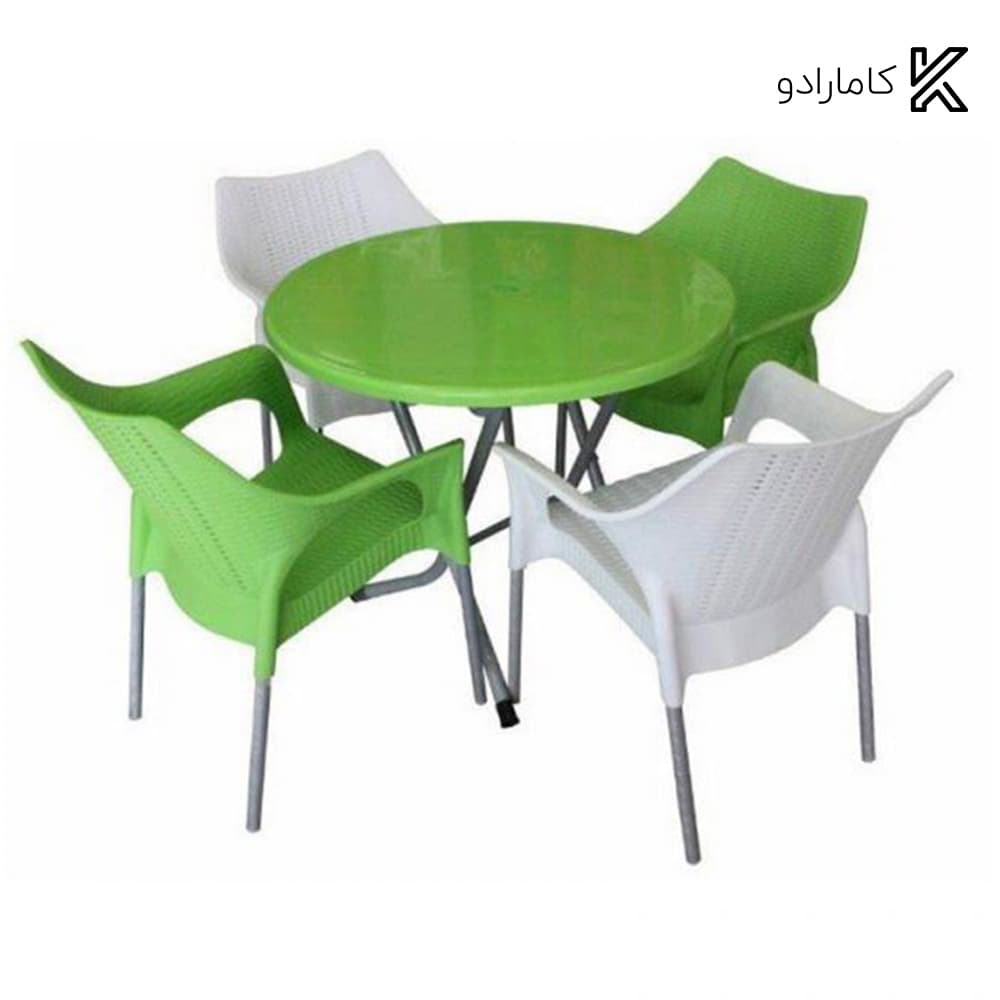 ست میز و صندلی چهارنفره ناصر پلاستیک کد 722-991