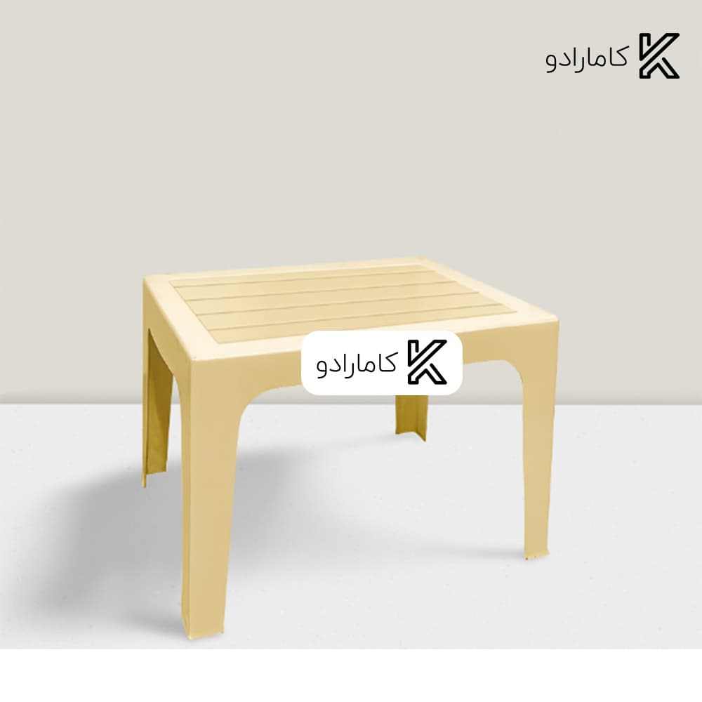 میز عسلی طرح چوب ناصر پلاستیک کد 730 — تصویر ۳