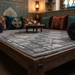 گلیم ماشینی 4 متری (2.25-1.5) - طرح آرش طوسی - ارسال پس کرایه — تصویر ۲
