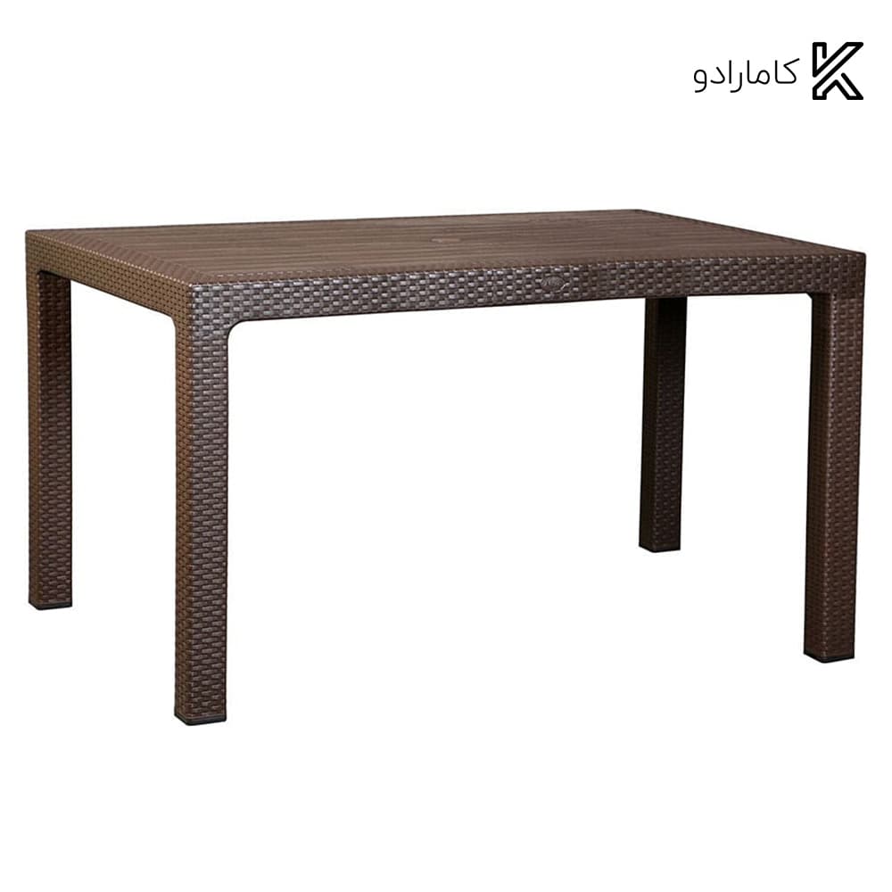میز مستطیل حصیر بافت 150 در 90 ناصر پلاستیک کد 321