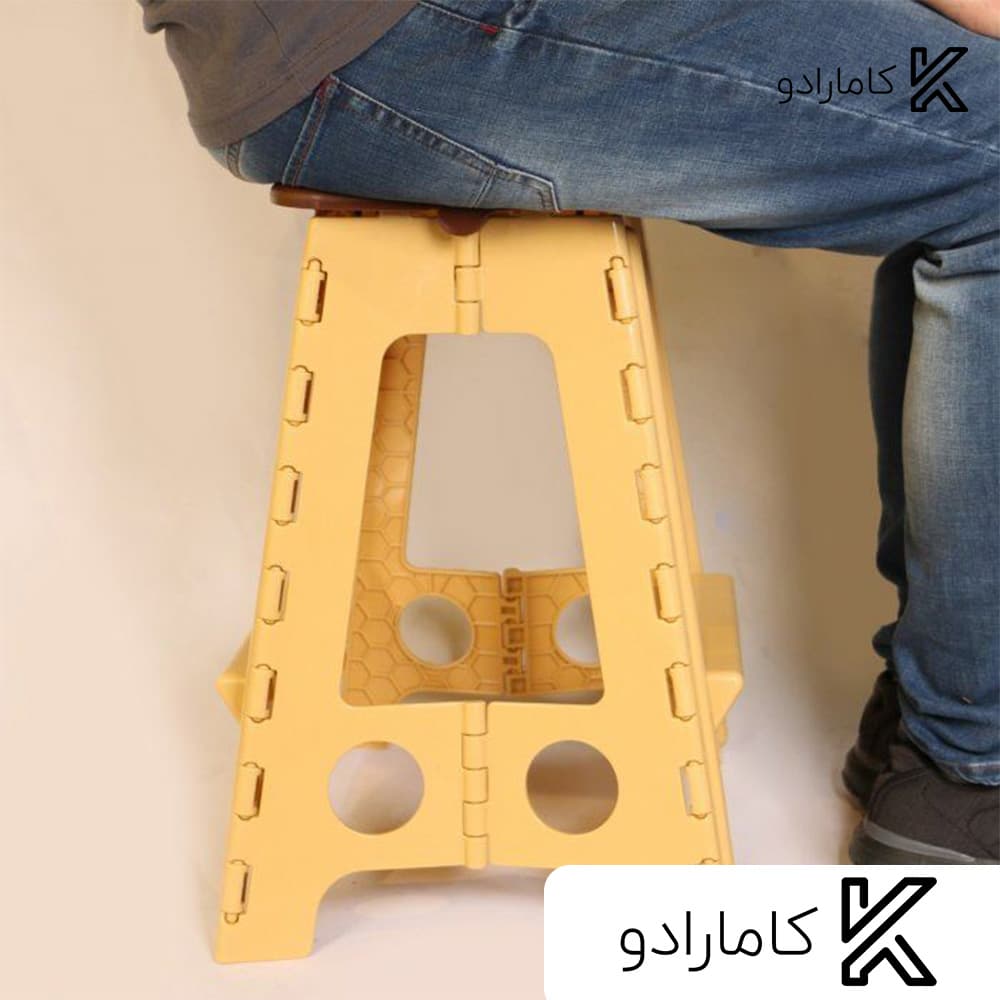 چهارپایه تاشو 4 ناصر پلاستیک کد 518 ( بسته 4 عددی ) — تصویر ۲