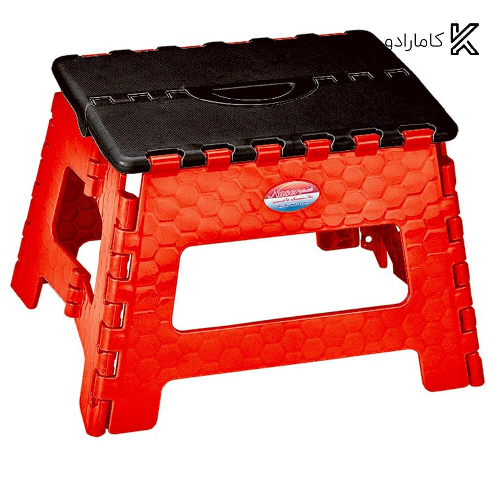 چهارپایه تاشو 1 ناصر پلاستیک کد 515 ( بسته 12 عددی ) — تصویر ۲