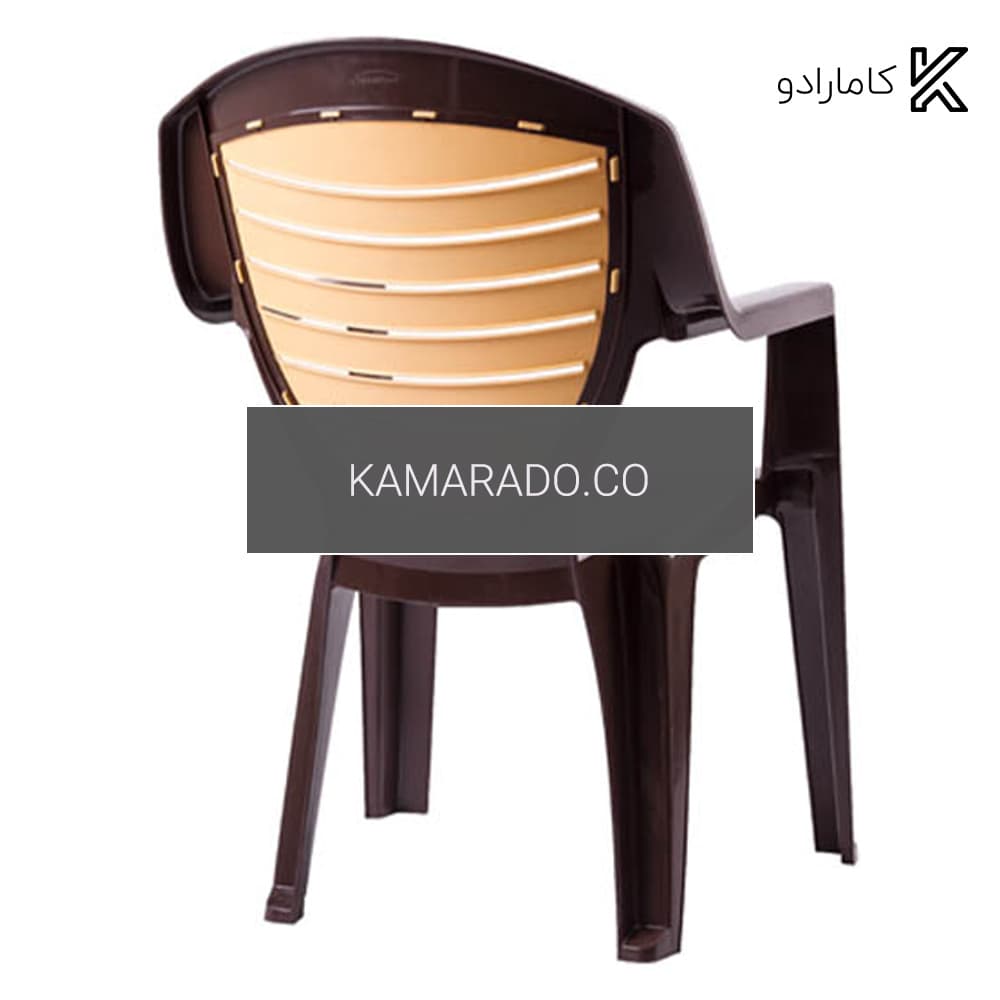 صندلی دسته دار دو رنگ ناصر پلاستیک کد 884 — تصویر ۵