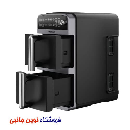 سرخ کن و هوا پز بدون روغن دو طبقه گرین لاین مدل 10L GNDKARF10LBK ا Green Lion 10L Double Decker Air Fryer (تک / عمده )