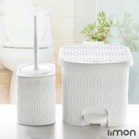 سطل و فرچه چهارگوش بامبو متوسط لیمون کد 1610