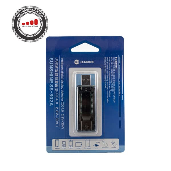 تستر درگاه USB سانشاین مدل SS-302A — تصویر ۲