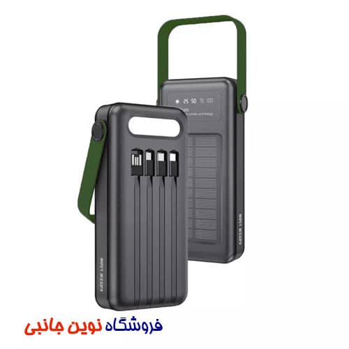 پاوربانک گرین لاین مدل Solar max ظرفیت 30000 میلی آمپر | Green Lion SolarMax GNSLRPB30KBK 30000mAh Powerbank ( تک / عمده ) — تصویر ۳