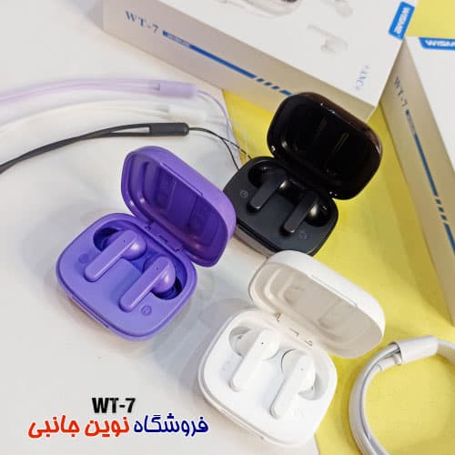 ایرپاد هندزفری نمایشگر لمسی ویسمی مدل WT-7 ا WISME WT-7 Smart Airpods smart noise cancellation (تک / عمده ) — تصویر ۴