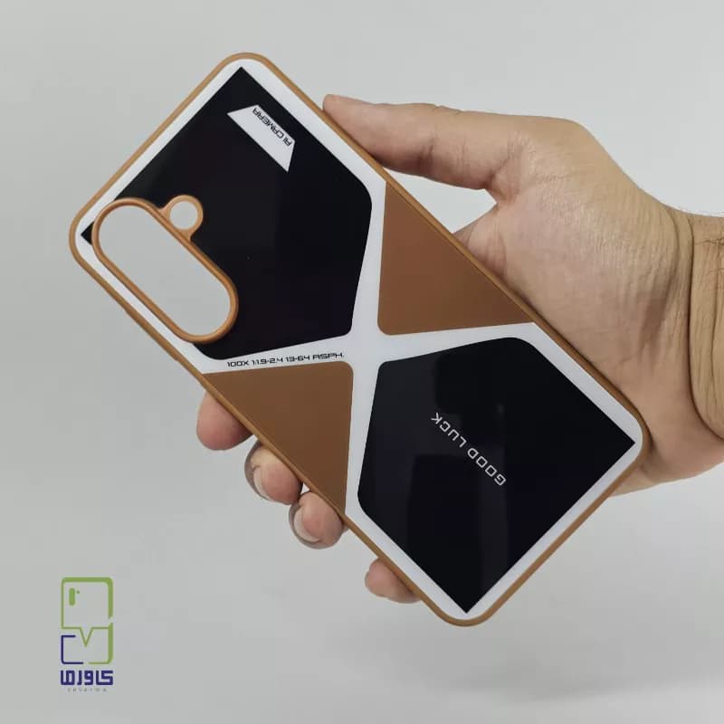 قاب گوش A56 طرح good luck قهوه ای |Samsung a56