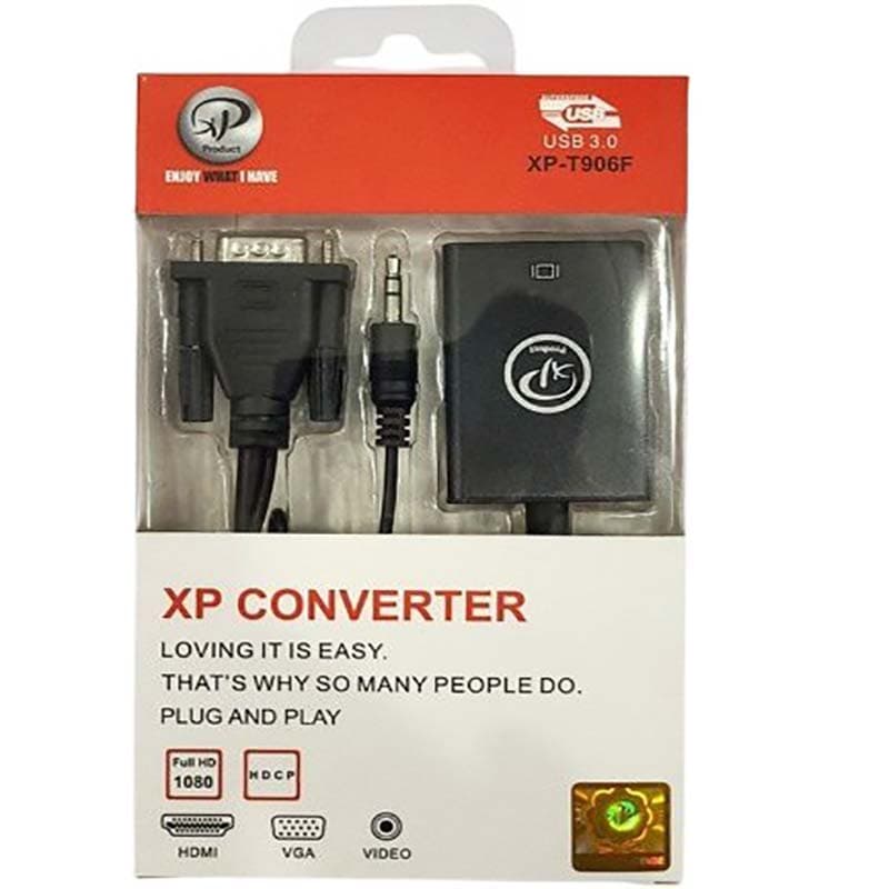 مبدل VGA به HDMI ایکس پی پروداکت مدل T906 کد 1601 — تصویر ۲