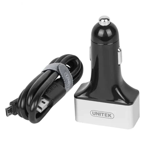 شارژر فندکی 3 پورت یونیتک مدل Y-P539C کد 1894 — تصویر ۳