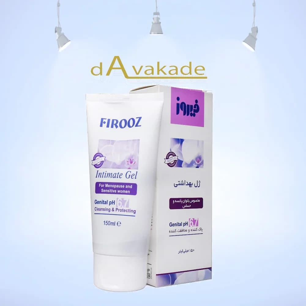 ژل بهداشتی بانوان یائسه و حساس فیروز Firooz حجم ۱۵۰ میلی‌لیتر