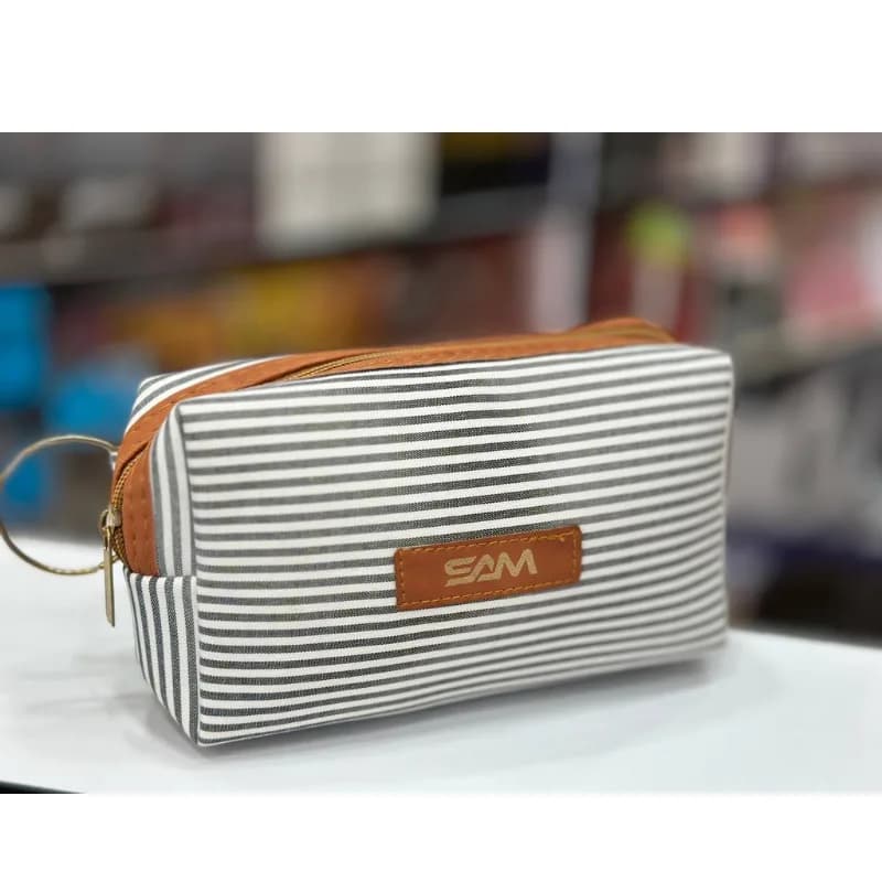 کیف آرایشی طرح راه راه sam — تصویر ۲