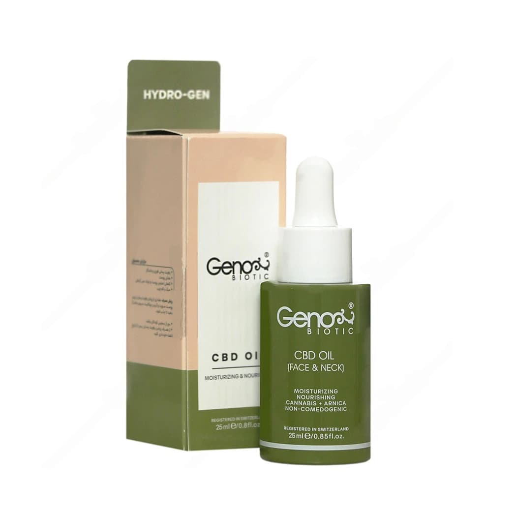 روغن رطوبترسان صورت و گردن ژنوبایوتیک ۲۵ میلیلیتر | Genobiotic Face & Neck Moisturizing Oil 25ml