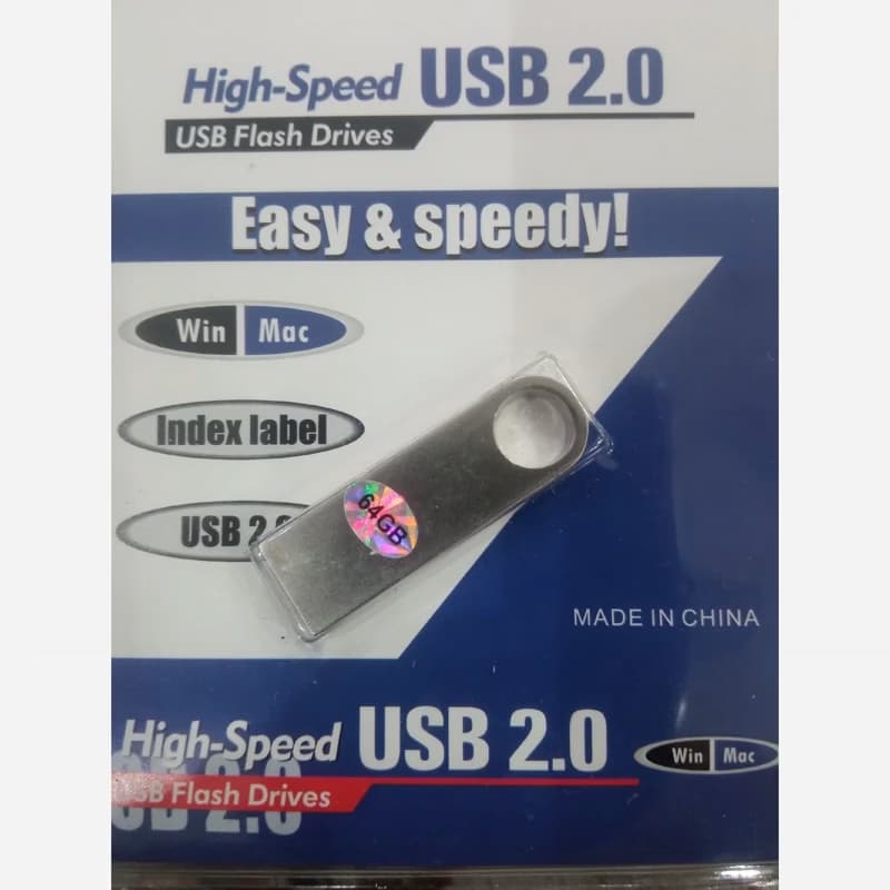 فلش مموری USB2.0 فلزی ظرفیت 64 گیگ