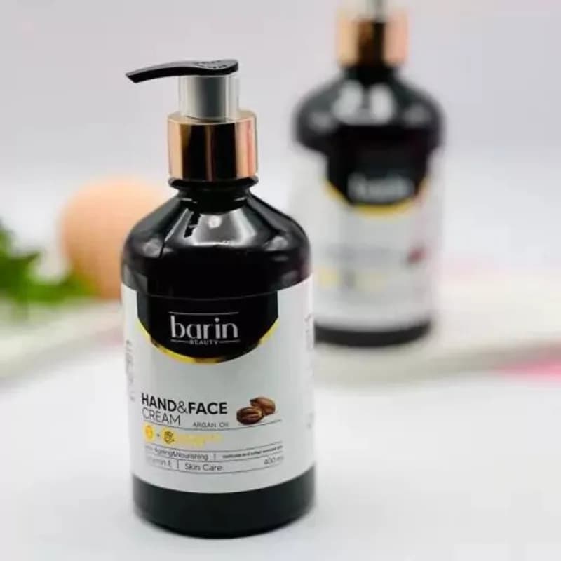 کرم مرطوب کننده دست و صورت روغن آرگان بارین بیوتی 400ml — تصویر ۳