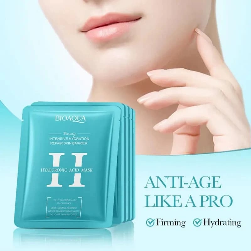 ماسک ورقه ای هیالورونیک اسید بیوآکوا BIOAQUA — تصویر ۸