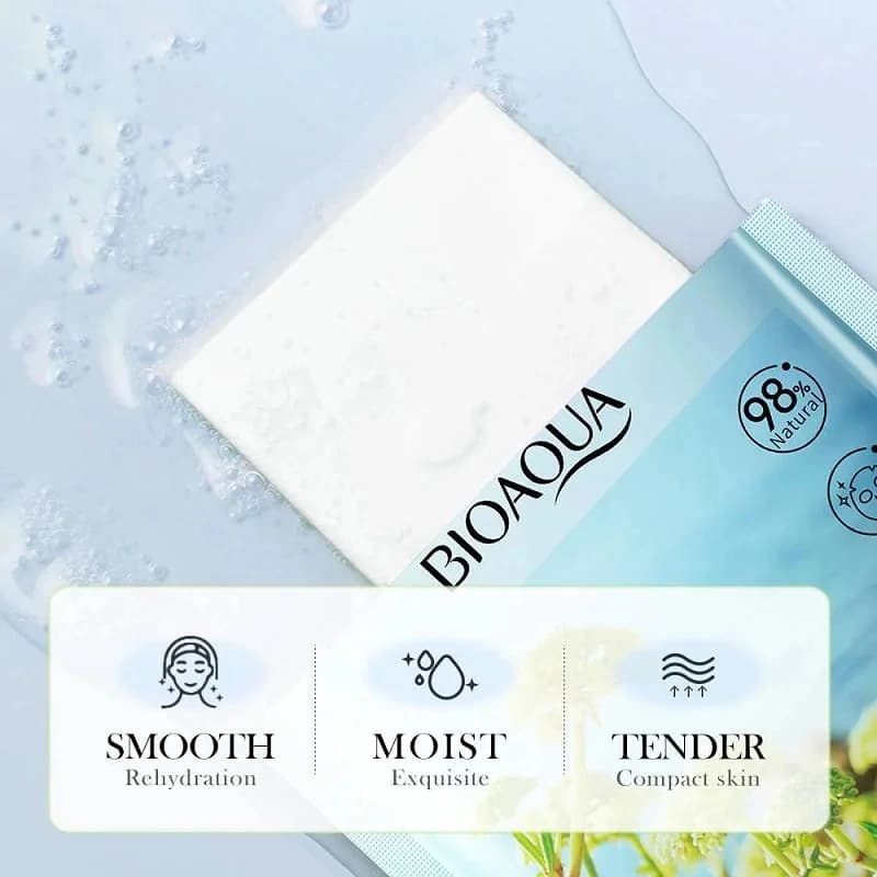 ماسک ورقه ای هیالورونیک اسید و رازیانه دریایی بیوآکوا BIOAQUA — تصویر ۳