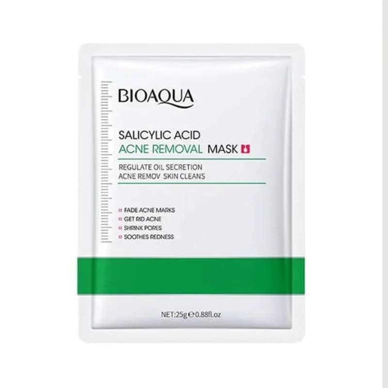 ماسک ورقه ای ضدجوش سالیسیلیک اسید بیوآکوا BIOAQUA