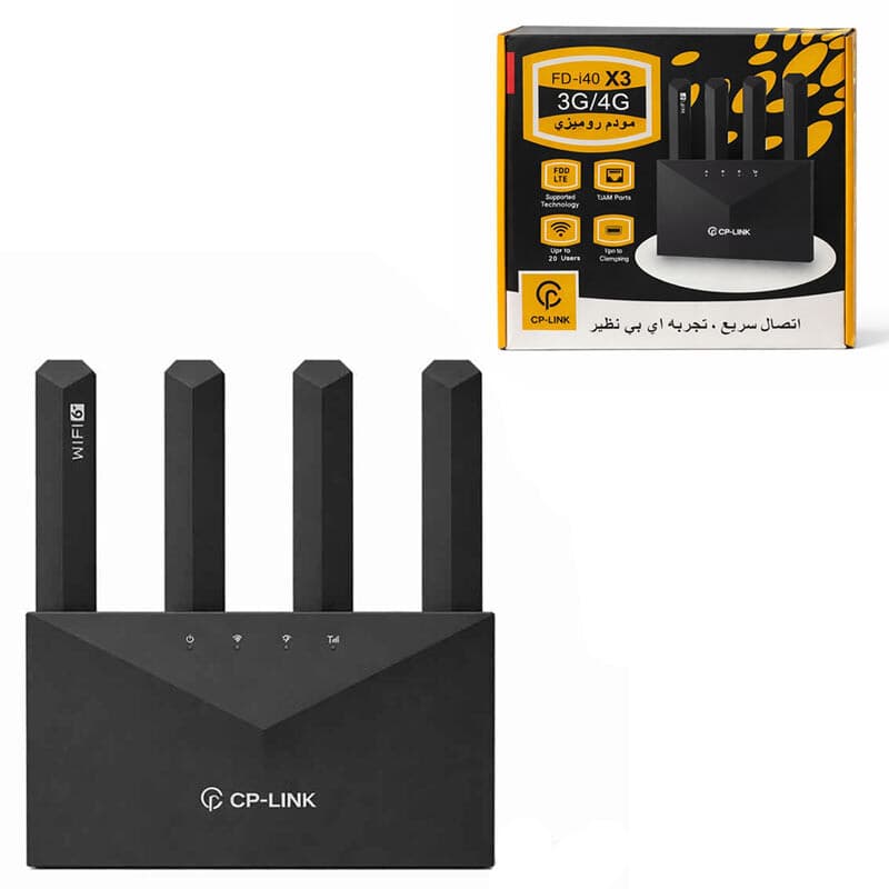 مودم روتر سیمکارتی 4G LTE سی پی لینک FD-I40 X3 — تصویر ۶