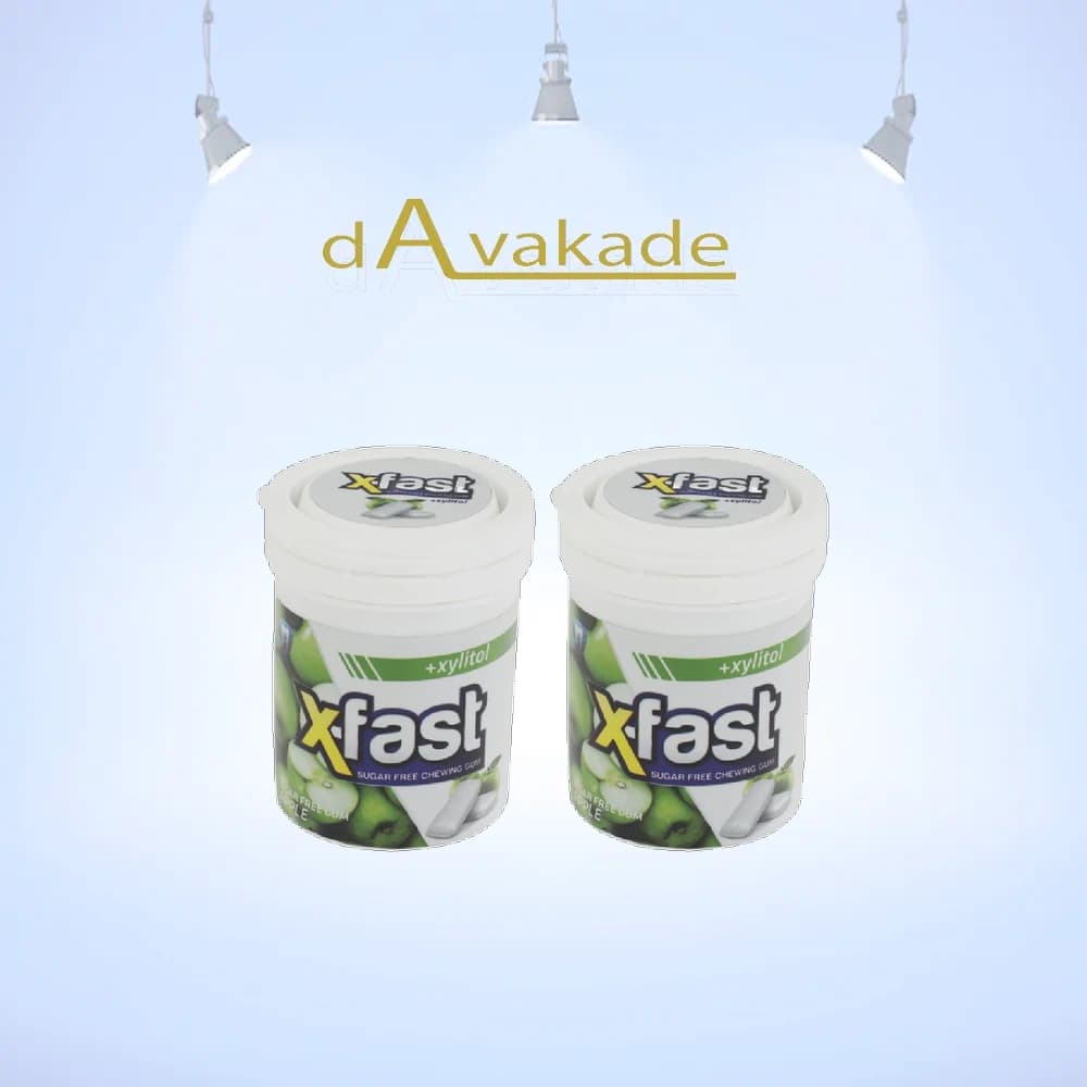 X-FAST آدامس بدون شکر با طعم سیب ترش