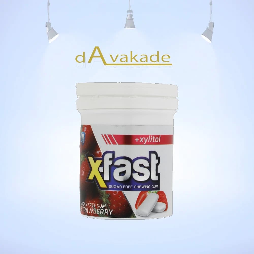X-FAST آدامس بدون شکر با طعم توت فرنگی