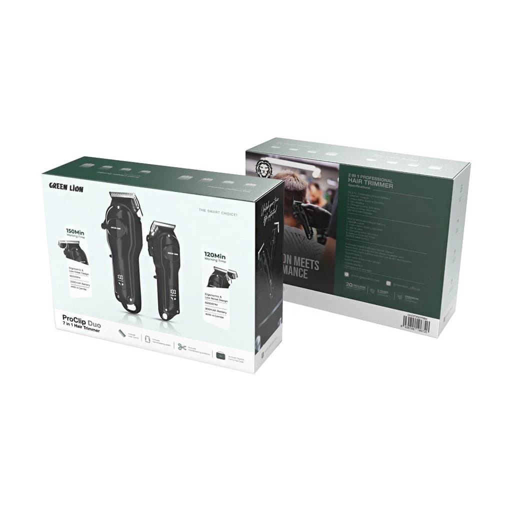 ماشین اصلاح حرفه ای دوتایی گرین لاین Green Lion ProClip Duo 7 in 1 Hair Trimmer — تصویر ۱۰