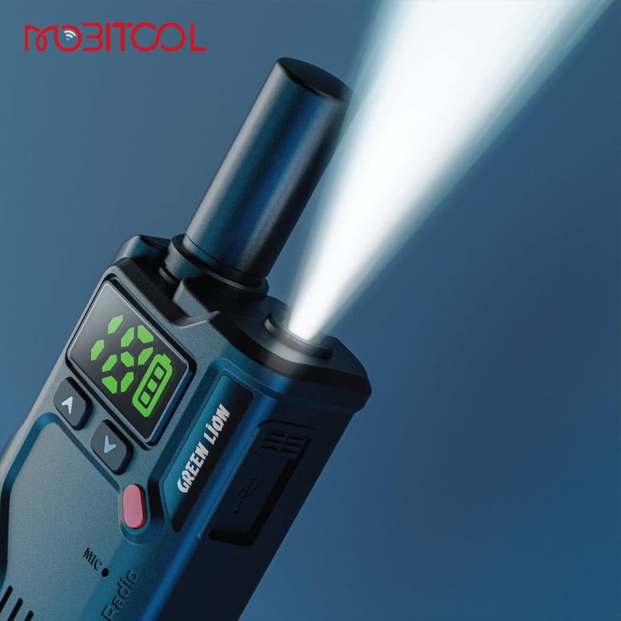 بیسیم دوتایی واکی تاکی گرین Green Lion GPX600 Walkie Talkie GWT-13 — تصویر ۳