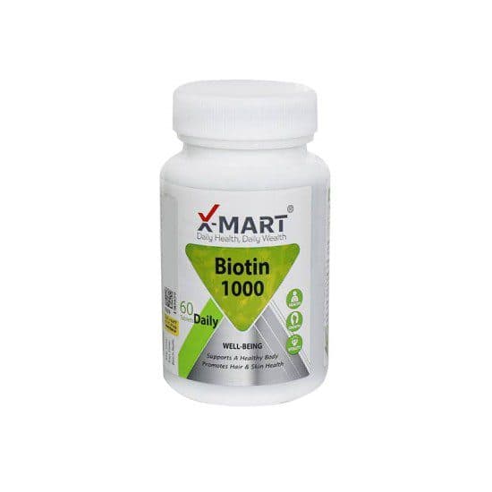قرص بیوتین 1000 میکرو گرم ایکس مارت (60 عدد)