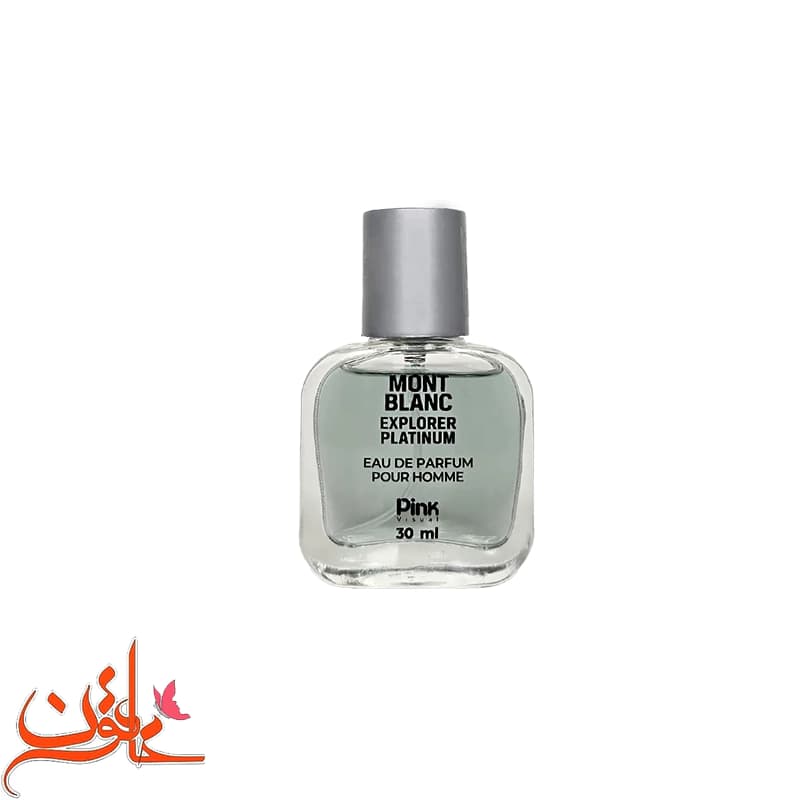 عطر جیبی مردانه پینک ویژوآل مدل Mont Blanc Explorer Platinum حجم 30 میلی لیتر