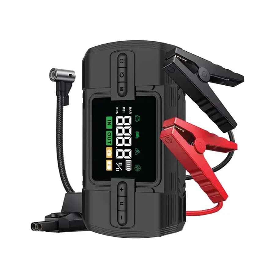 جامپ استارتر و کمپرسور باد قابل حمل گرین Green Lion 12V Jump Starter 12000mAh GJS05