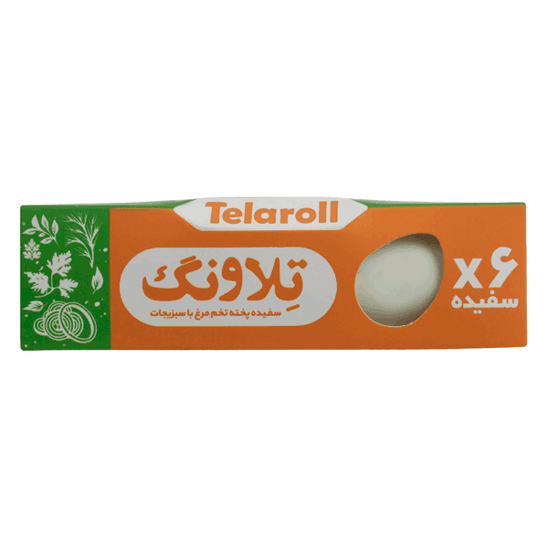 تلاونگ سفیده پخته تخم مرغ با سبزیجات 200 گرمی