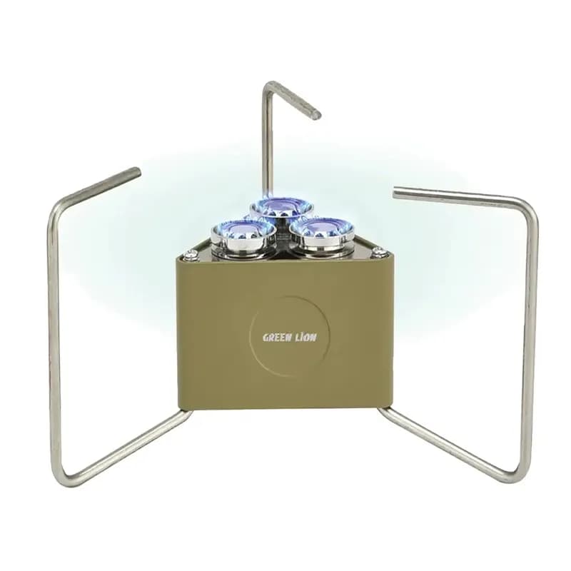 اجاق کمپینگ سه شعله ضد باد گرین لاین Green Lion 3-Burner Foldable Camping Stove GCS-15 — تصویر ۷