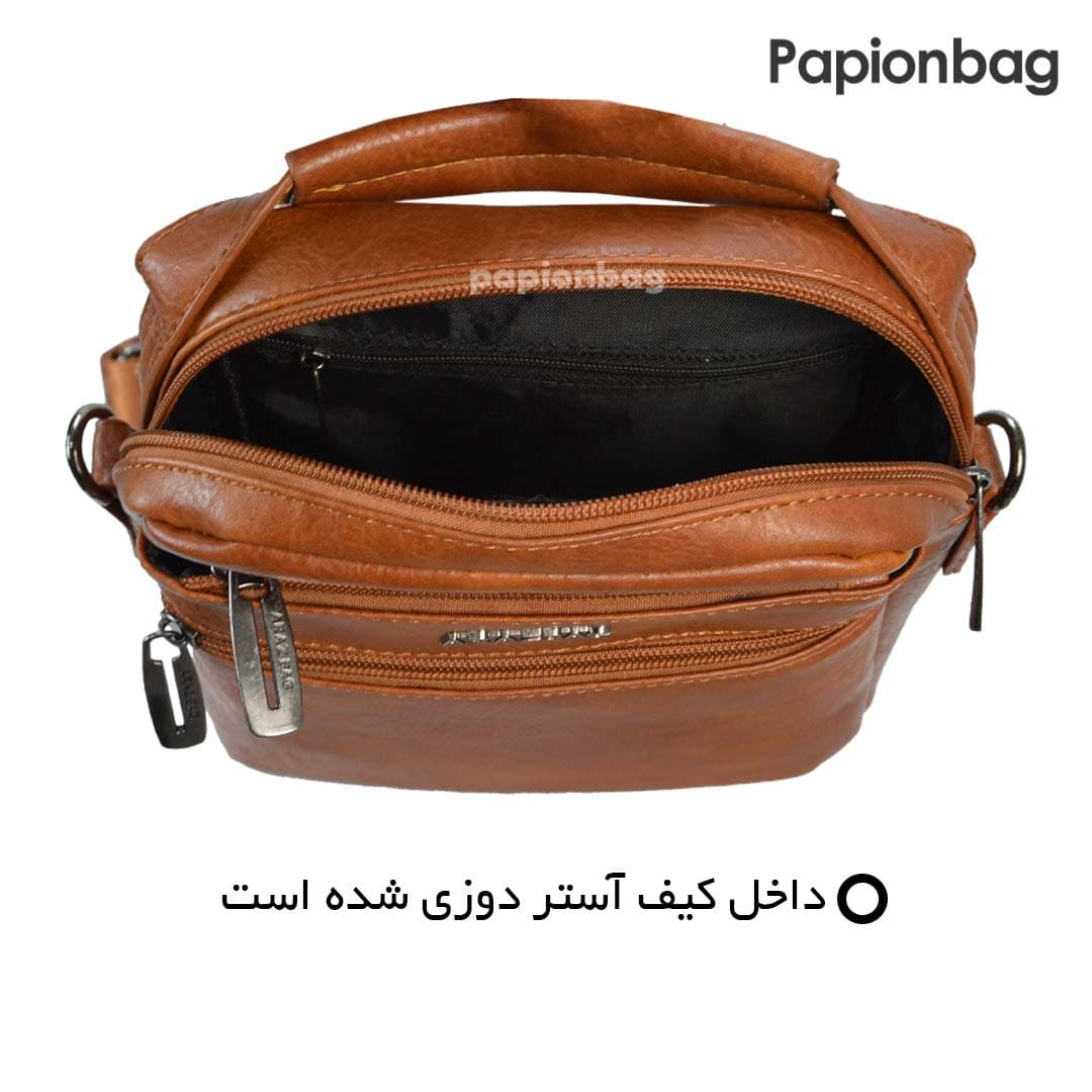 کیف دوشی چرمPU ضدخش آراز بگ(Arazbag) کد843 — تصویر ۶