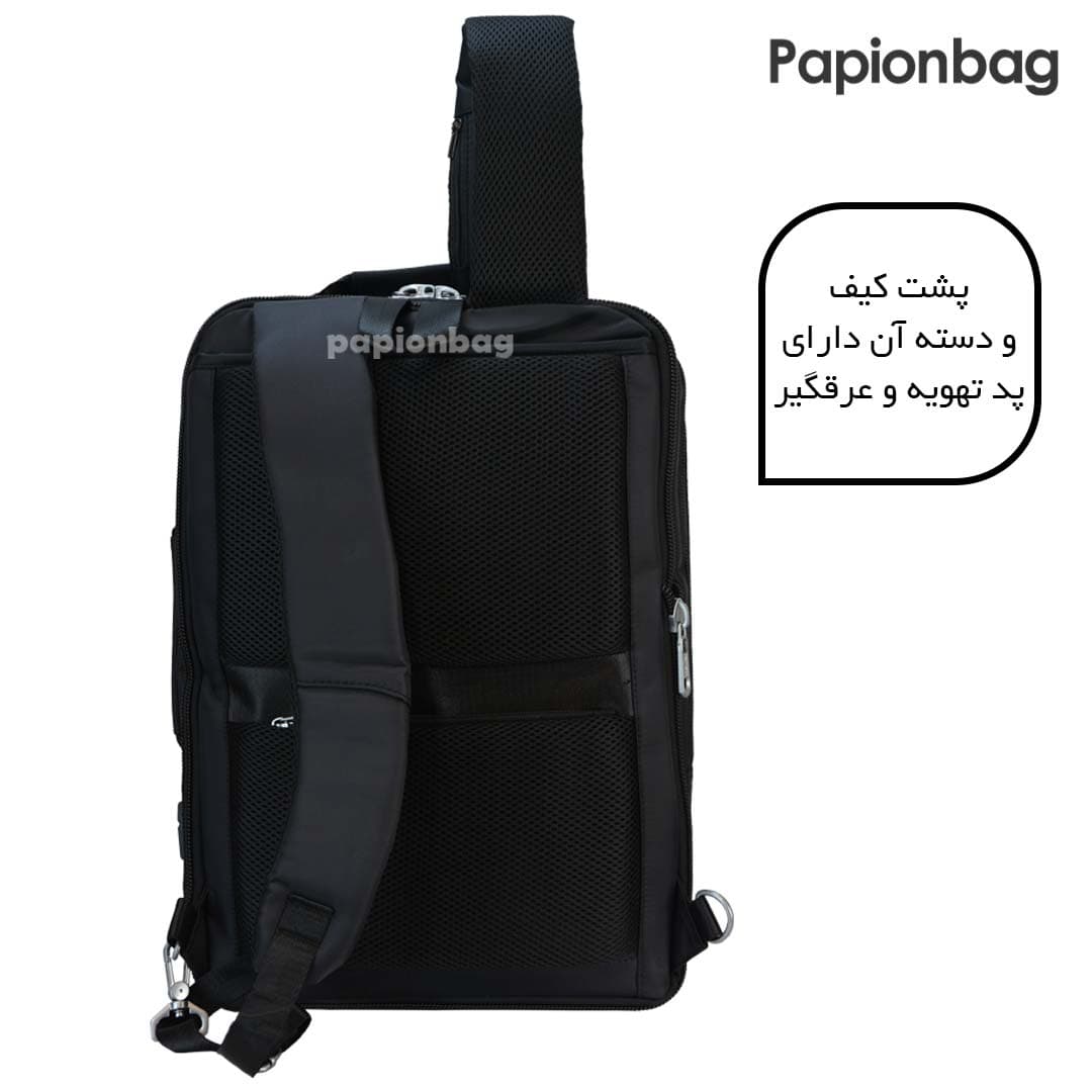 کوله لپ تاپی اعلا با قابلیت افزایش حجم ZARIN کد826 — تصویر ۶