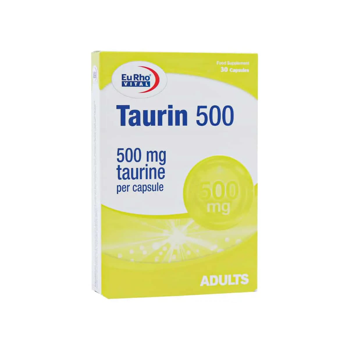 کپسول تائورین 500 میلی گرم یوروویتال 30 عدد — تصویر ۵